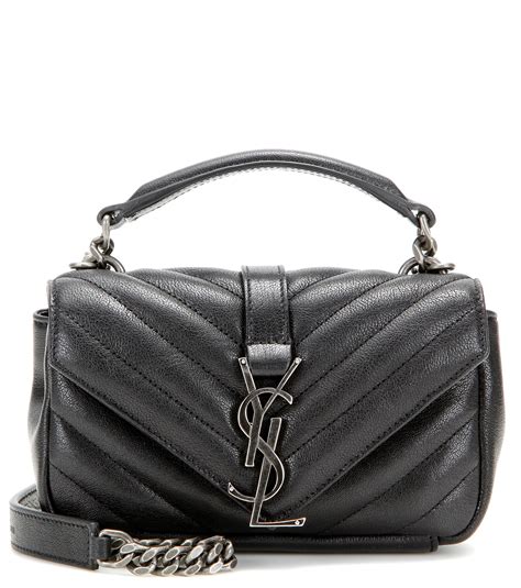 ysl grained leather bag|ysl quilted shoulder bag.